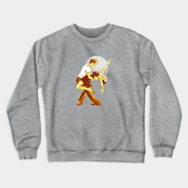 Strictly Salsa Couple Dancing With Glitter Ball Crewneck Sweatshirt by taiche